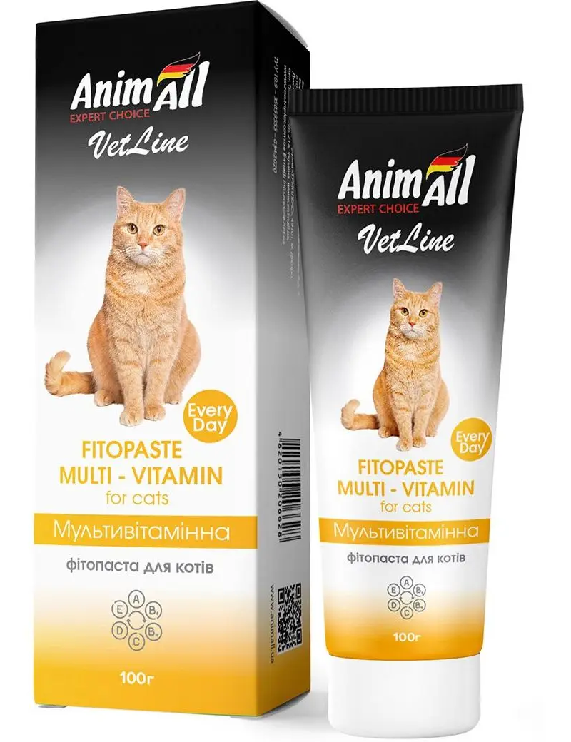 Фітопаста Animall Vetline Multivitamin для котів 100 г (150568)