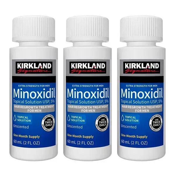 Миноксидил Signature Kirkland Minoxidil 5% для роста бороды и волос 60 мл 3 шт. (33228314)