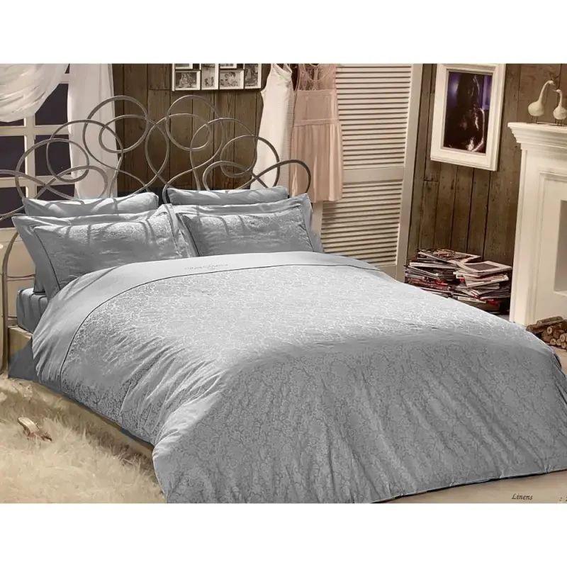 Комплект постільної білизни Maison D'or Rose Marine люкссатин зі стразами євро Grey (2000022280004)