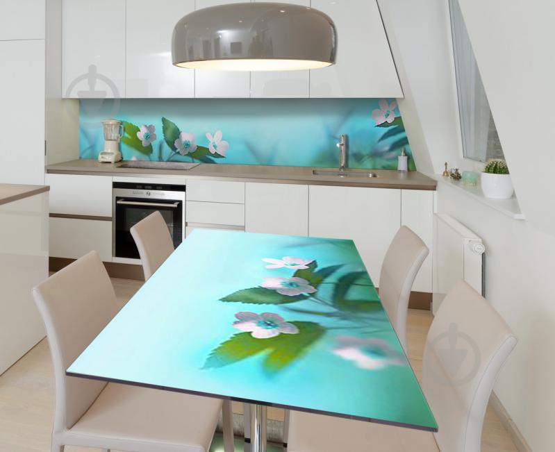 Наклейка 3Д виниловая на стол Zatarga «Земляничный цвет» 650х1200 мм (Z184461/1st)