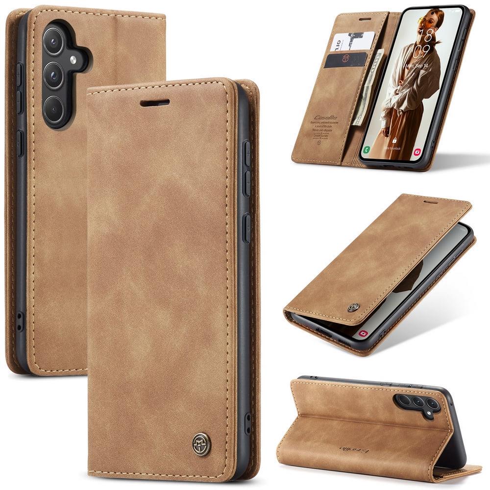 Чехол книжка с магнитом Samsung Galaxy A55 A556 CaseMe Brown (38324-30)