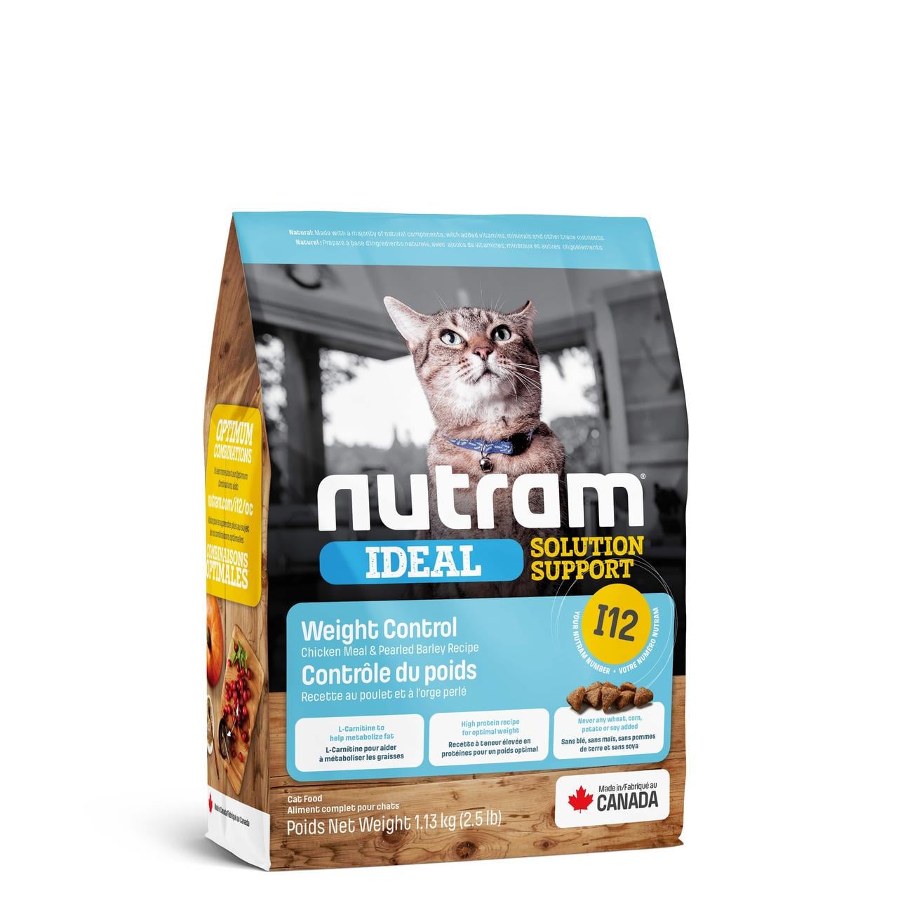 Корм сухой для котов Nutram I12 Weight Control 1,13 кг (24149309) Корм сухой для котов Nutram I12 Weight Control 1,13 кг (24149309)