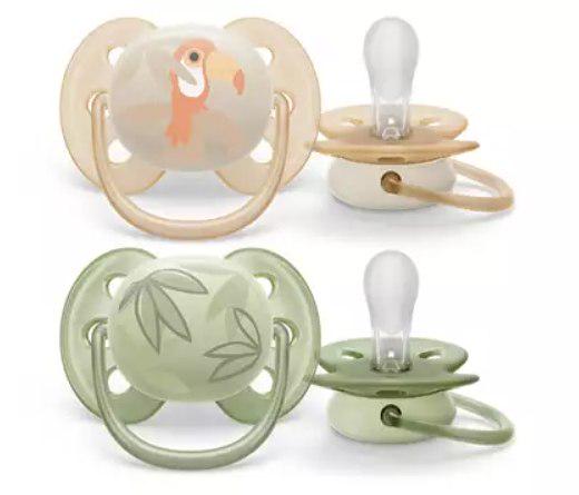 Пустышка Philips Avent Ultra Soft ультрамягкая нейтральная 0-6 месяцев 2 шт. (143210) - фото 3 Пустышка Philips Avent Ultra Soft ультрамягкая нейтральная 0-6 месяцев 2 шт. (143210) - фото 3