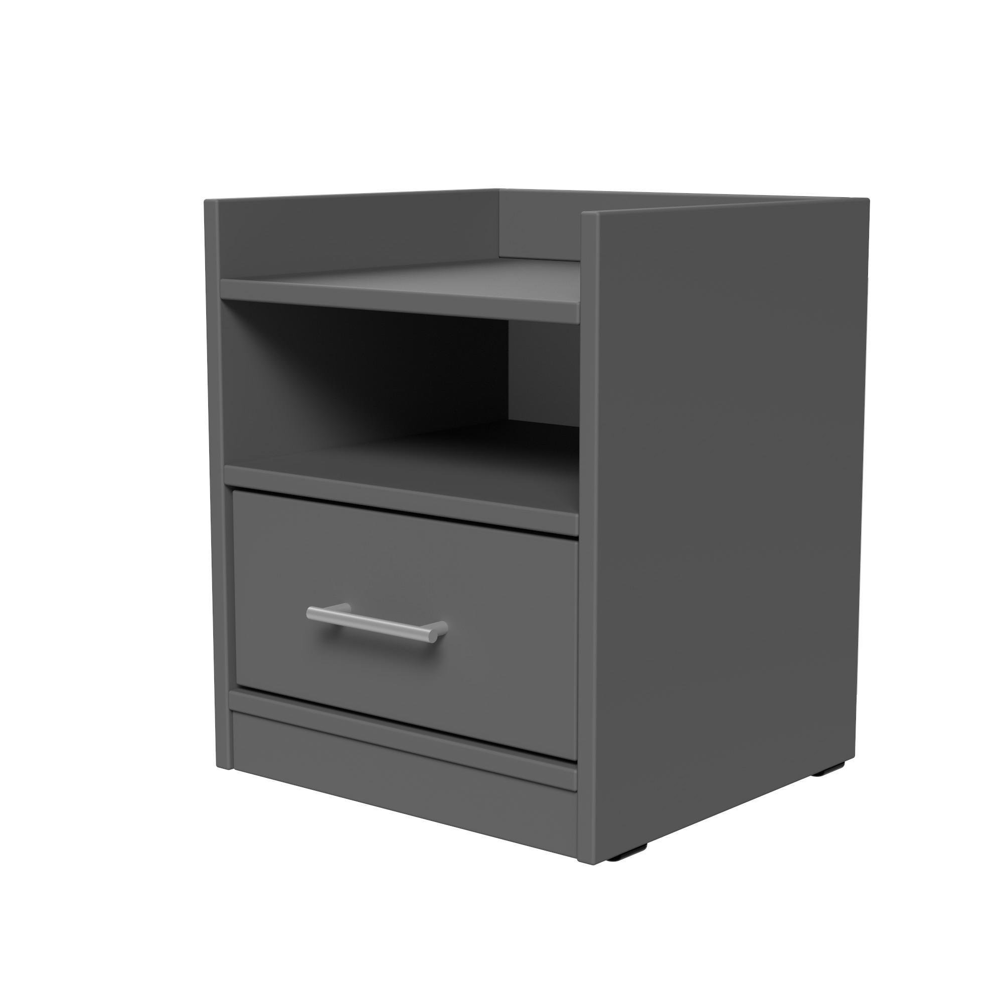 Тумба приліжкова ТП7 SENAM 450х380х350 мм ДСП Сірий Графіт - фото 3