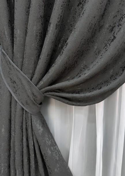 Ткань для штор лен Pavliani Графитовый (1667ш) - фото 6 Ткань для штор лен Pavliani Графитовый (1667ш) - фото 6