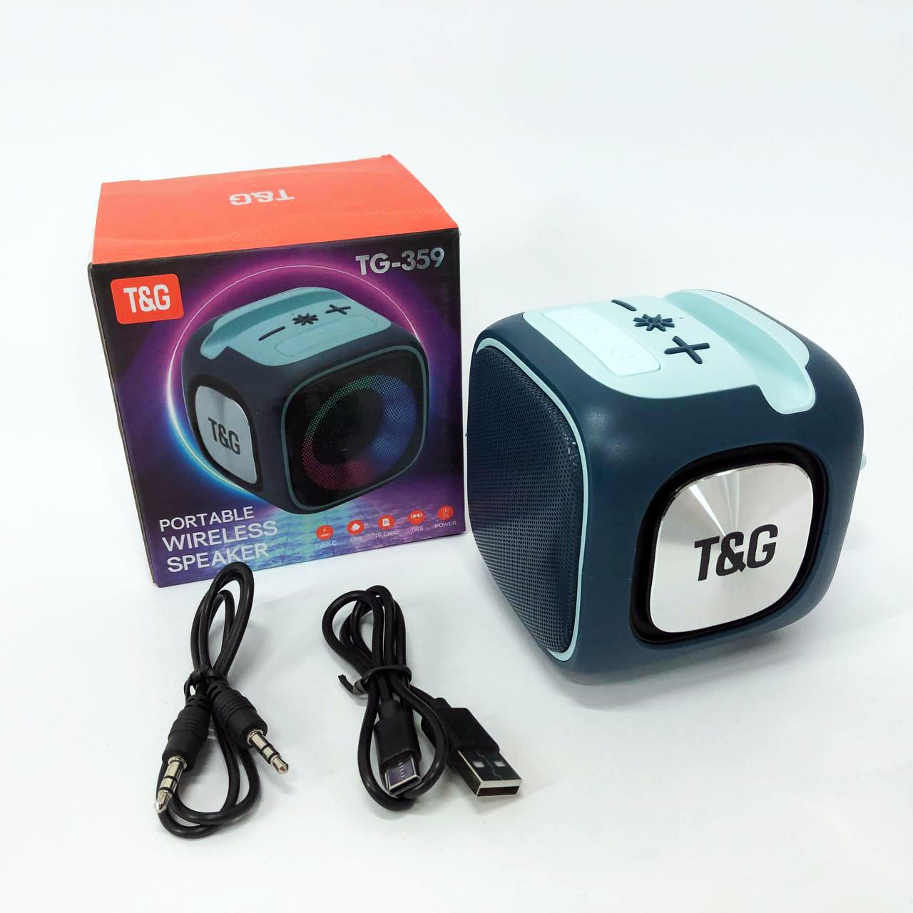 Колонка портативна з підсвічуванням RGB TG359 7W Синій - фото 14 Колонка портативна з підсвічуванням RGB TG359 7W Синій - фото 14