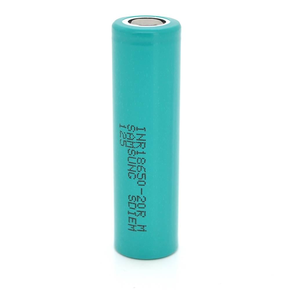 Акумулятор Li-Ion 18650 Samsung INR18650-20RM 4 2000mAh 22A 4,2/3,7/2,5V 2 шт. в упаковці Green (34248)