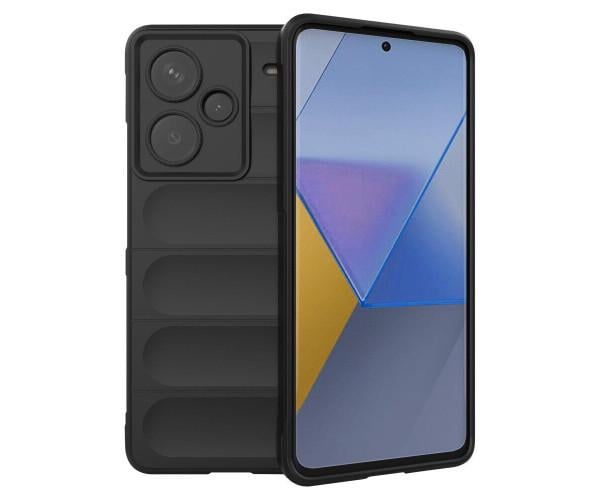 Чехол - накладка Ricco Phantom Shield для Xiaomi Redmi Note 13 Pro Plus 5G с защитой при падении Черный