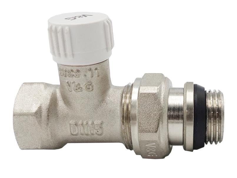 Кран радиаторный V&G VALOGIN 1/2" прямой настроечный (RS-VG-602101)