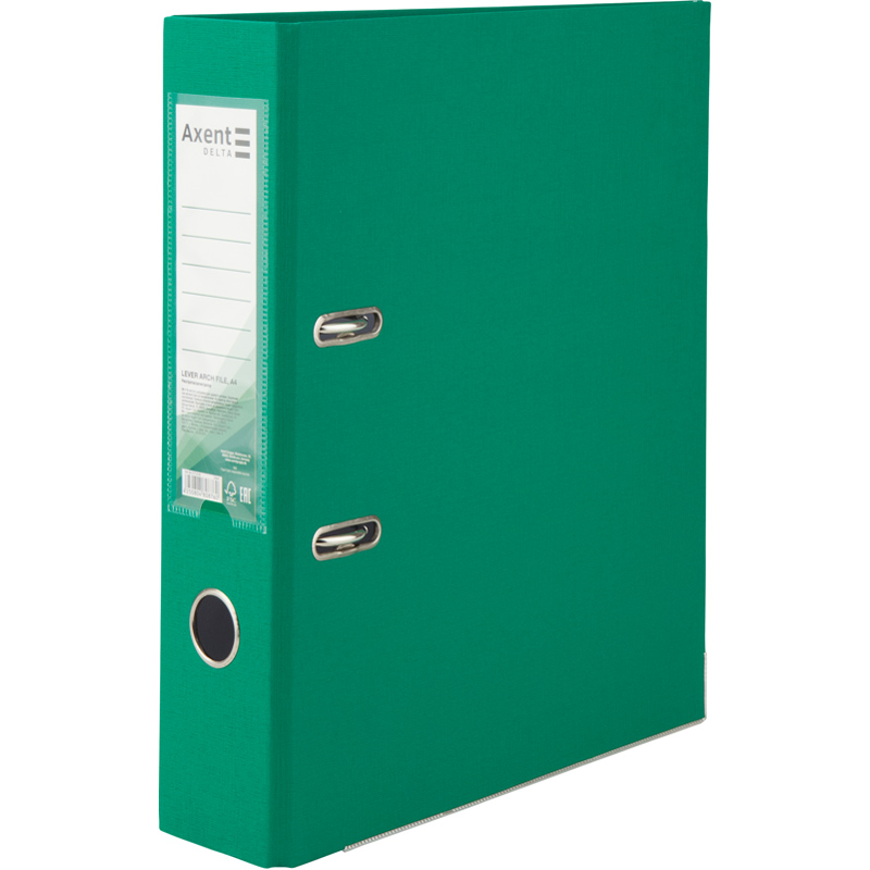 Папка-регистратор односторонняя PP D1714-04C 75 см собранная Зеленый (4250804808760)