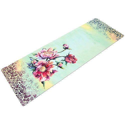 Коврик для йоги FI-5662 Бирюзово-розовый (56508121)