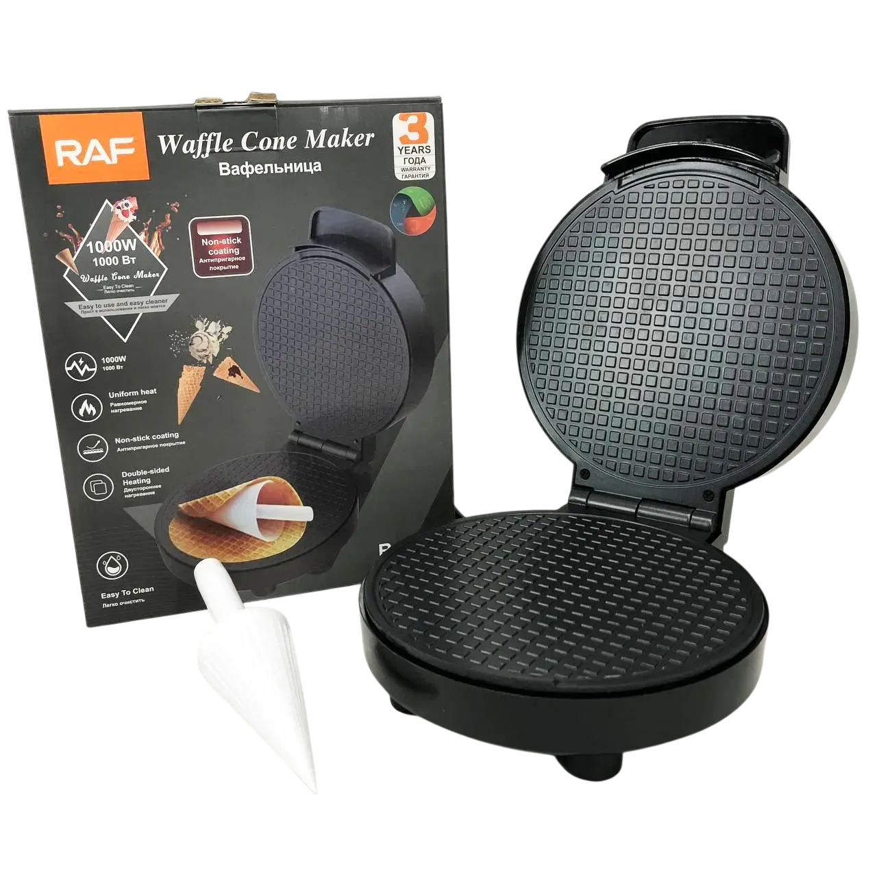 Вафельница электрическая RAF R.565 1000 Вт (ML-05226)