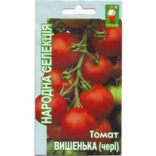 Семена Кум Народная Селекция томат Вишенка чери 30 шт. черри высокорослый/красный/для свежего потребления и консервирования Семена Кум Народная Селекция томат Вишенка чери 30 шт. черри высокорослый/красный/для свежего потребления и консервирования