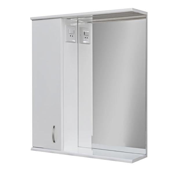 Дзеркало Wiangi 50 прямое левое Білий (115654)