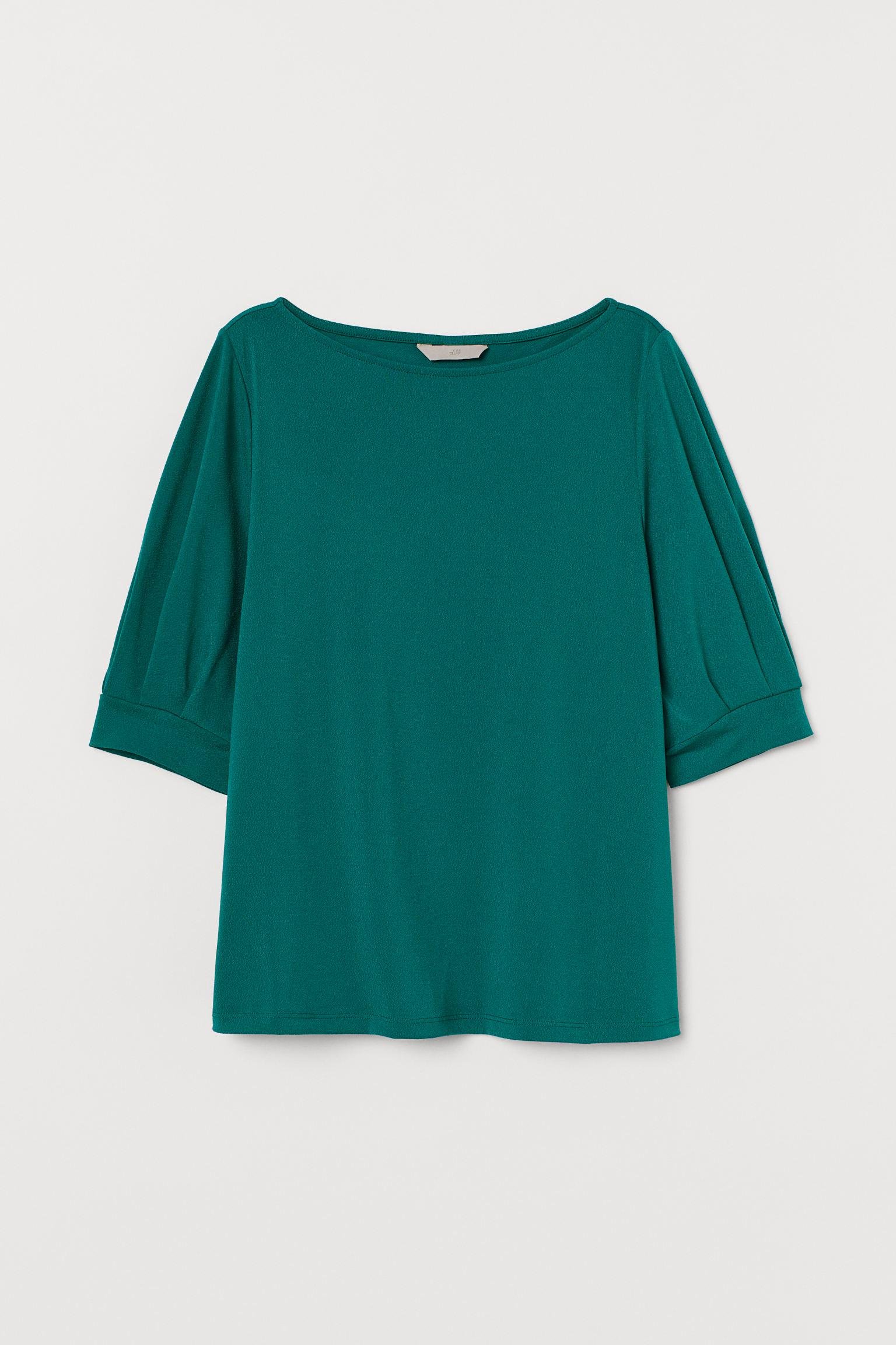 Блуза H&M XS Зеленый (9076640749)