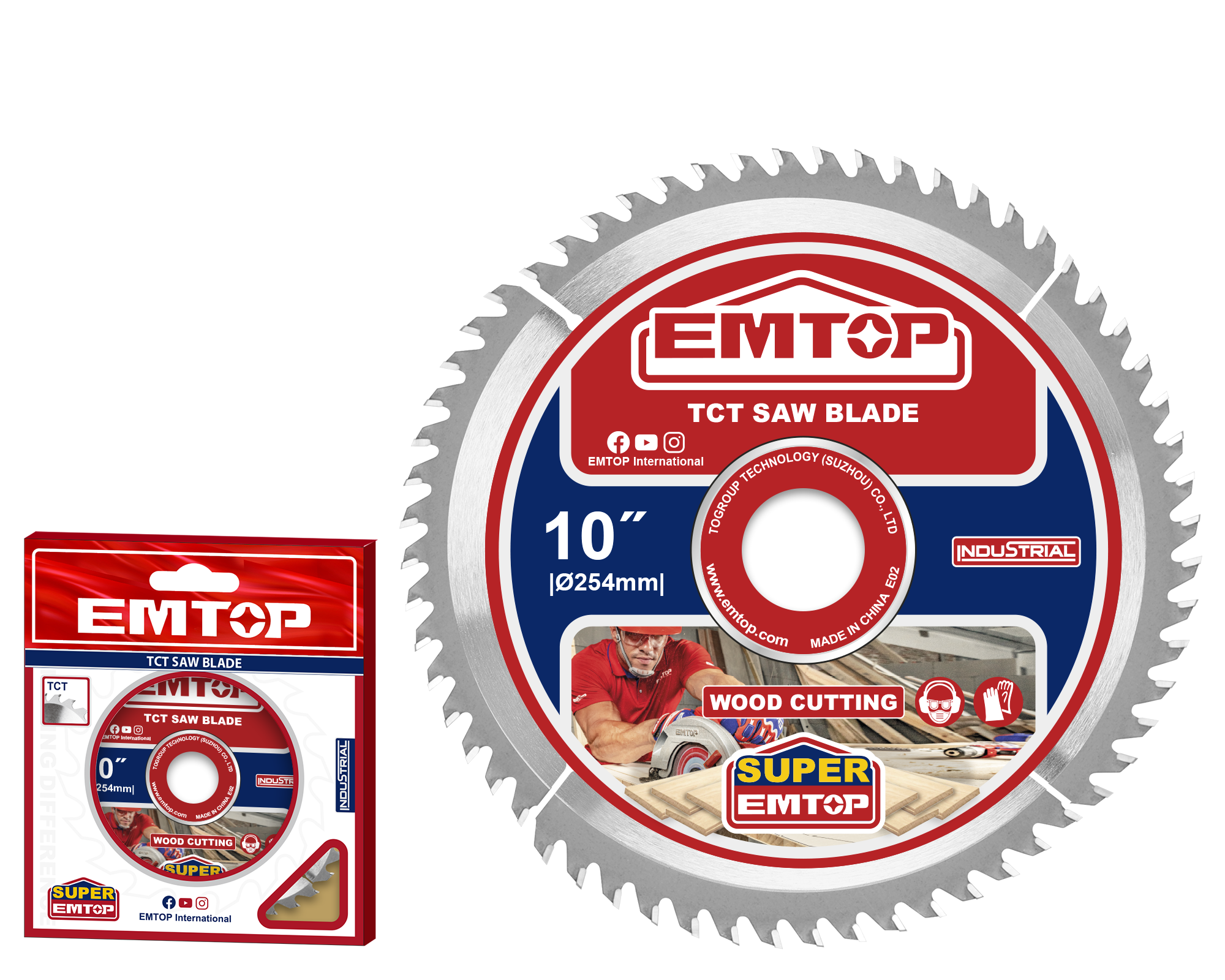 Пильний диск EMTOP ETCT125423 TCT по дереву