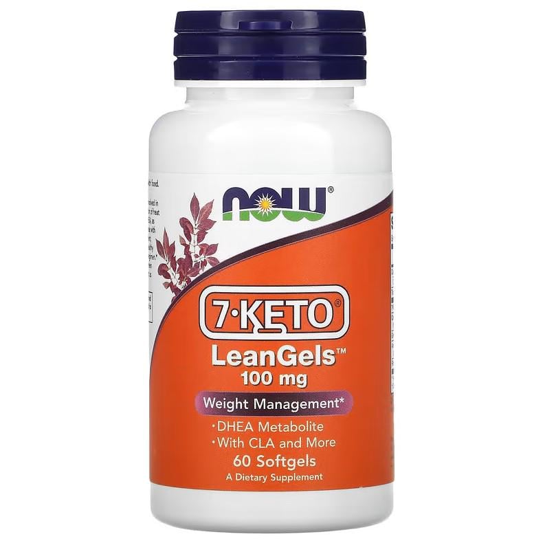 Натуральная добавка Now Foods 7-KETO LeanGels 100 мг 60 капсул