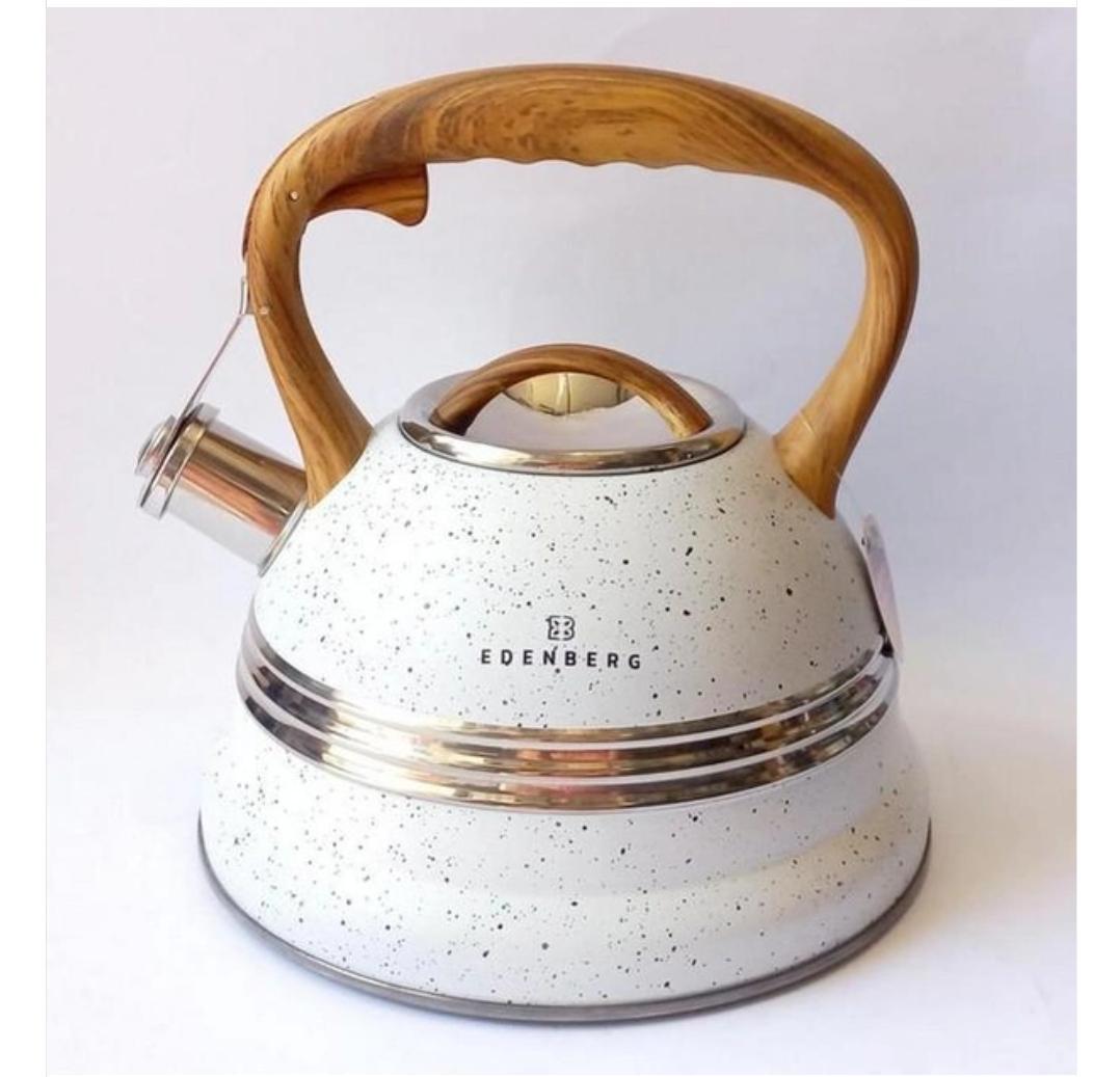 Чайник Edenberg 8808 со свистком нержавеющая сталь 3 л (14538720) - фото 2
