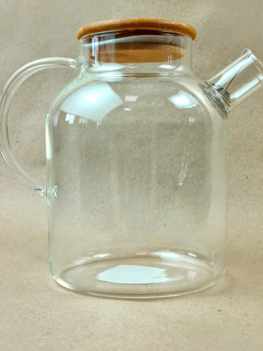 Чайник заварочный SNT Литрон с бамбуковой крышкой 1,6 л (32236)