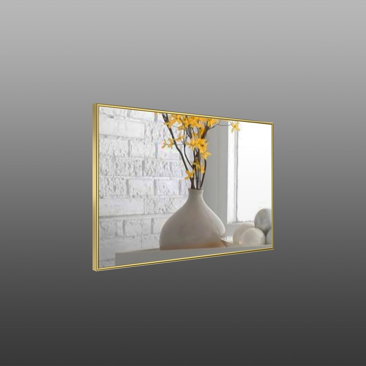 Зеркало настенное Art-Com 400x600 мм Золотой (alum-gold chrome) Зеркало настенное Art-Com 400x600 мм Золотой (alum-gold chrome)