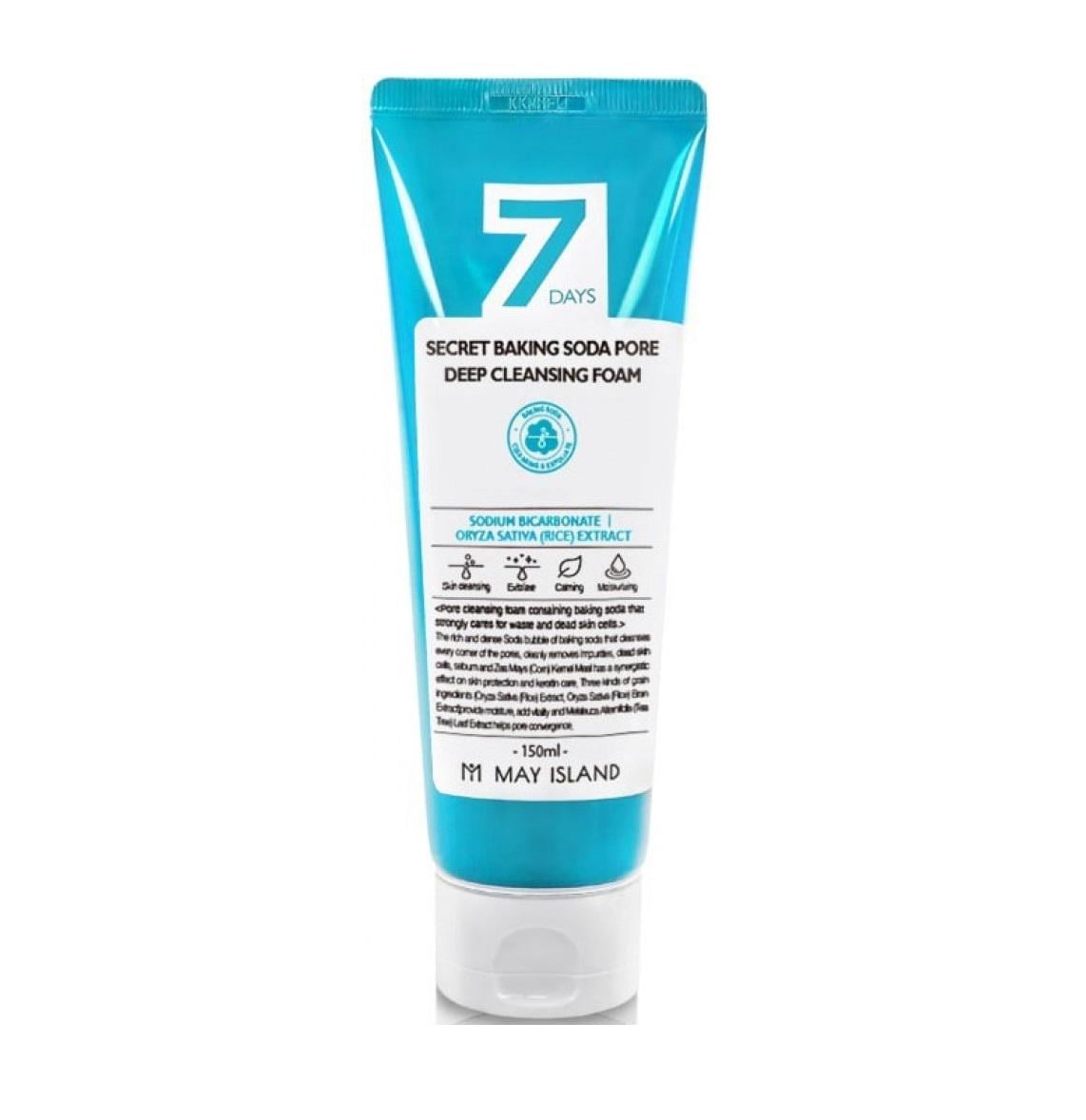 Глубоко очищающая пенка для кожи 7 Days Secret Baking Soda Deep Pore May Island 150 мл (8809515401881)