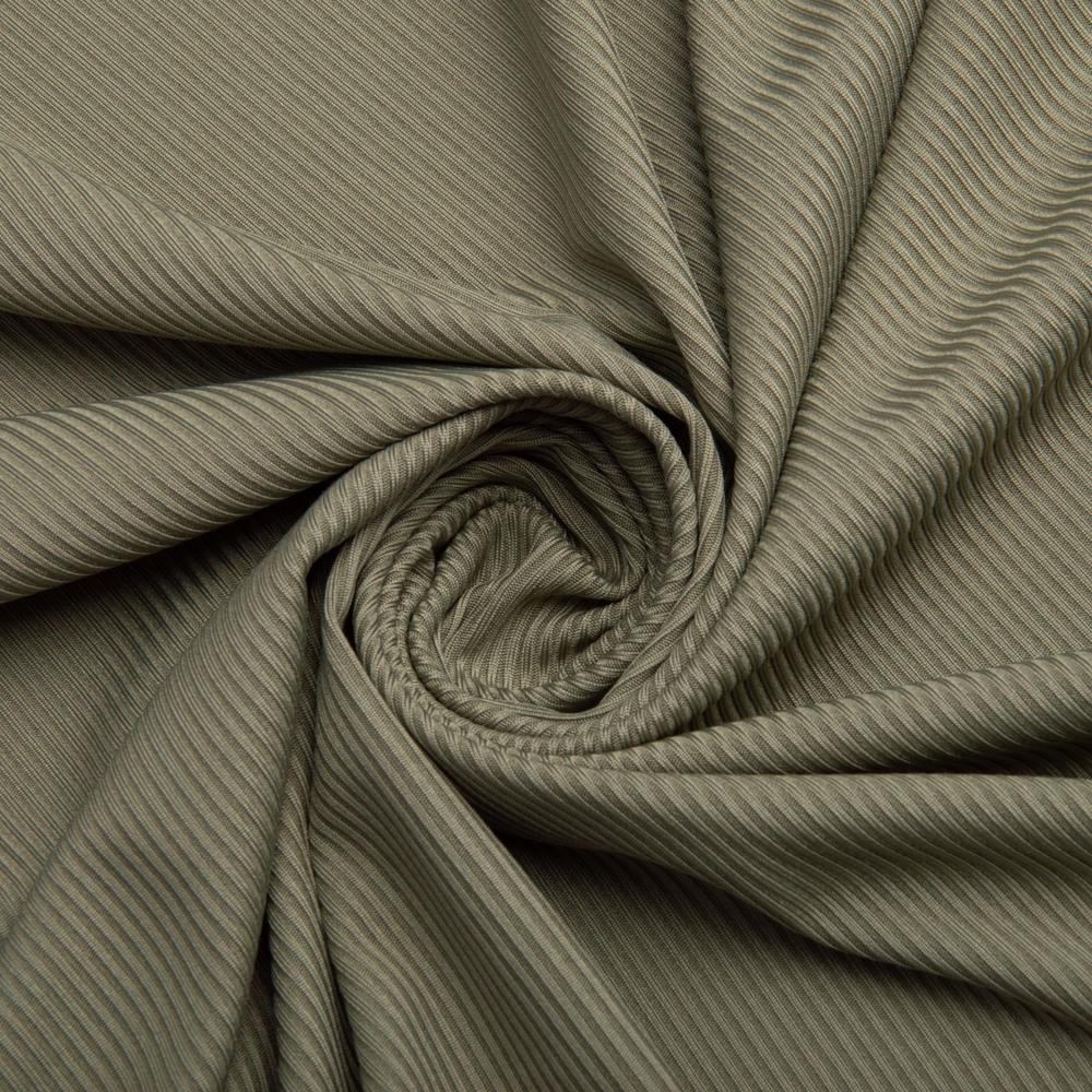 Ткань трикотаж Рубчик 260 гр/м2 Светлый хаки (25353)