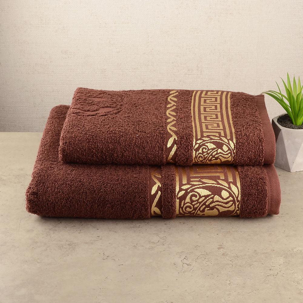 Набор полотенец для сауны GM Textile Caesar 50х90/70х140 см Коричневый