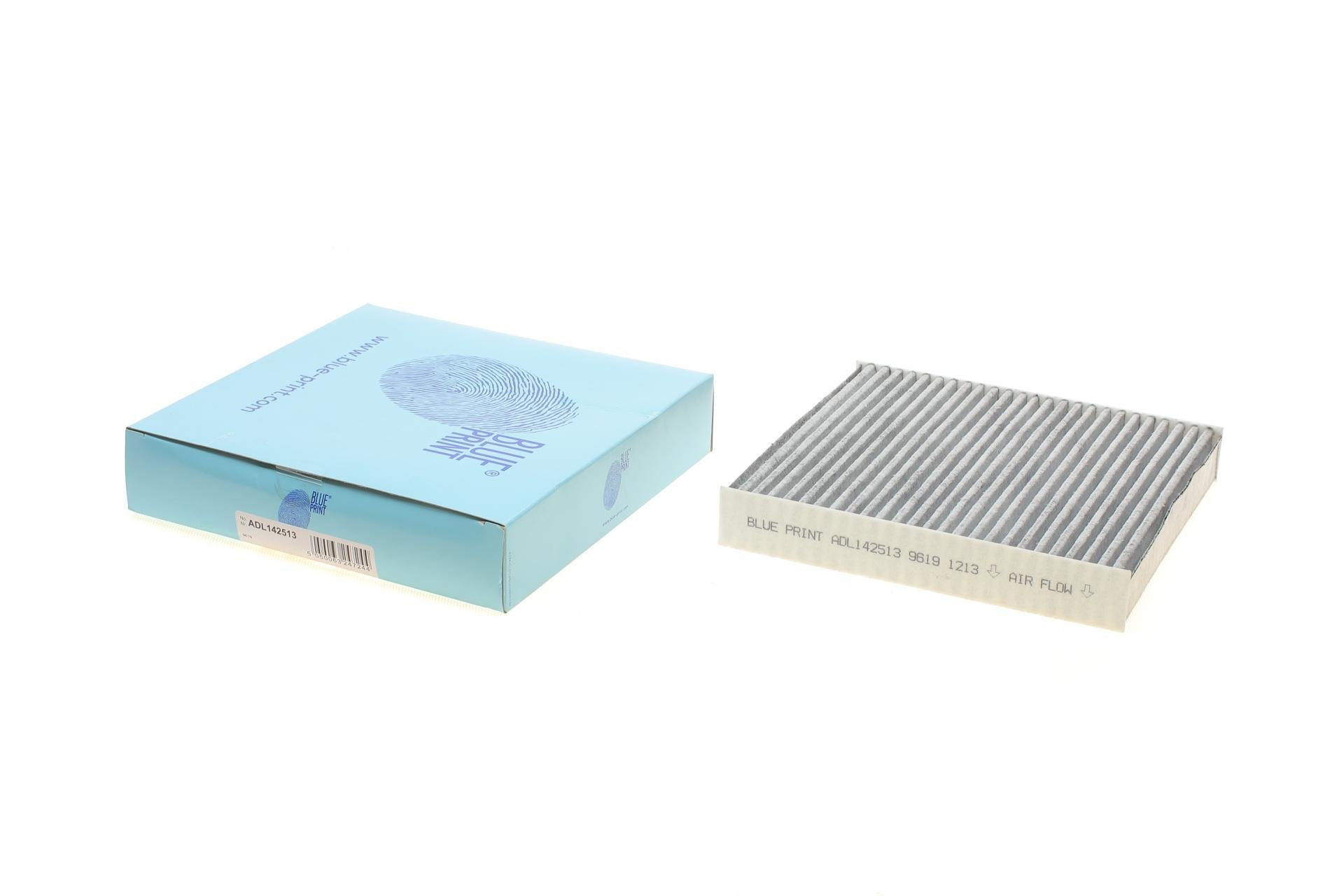 Фильтр салона BLUE PRINT для Fiat Panda 06- угольный (ADL142513)