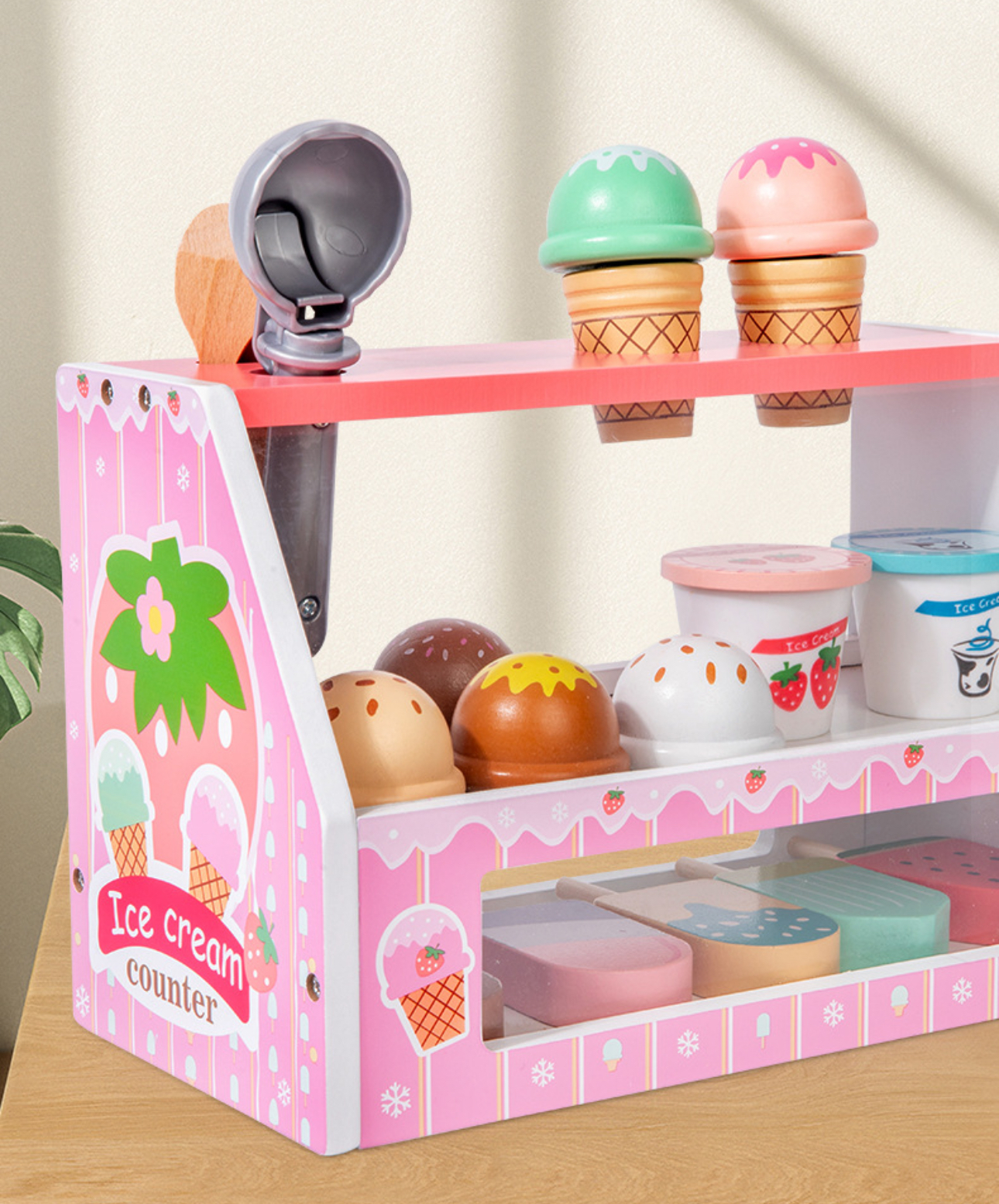 Дитячий ігровий набір Cream Counter Морозиво дерев'яний Ice (133) - фото 10 Дитячий ігровий набір Cream Counter Морозиво дерев'яний Ice (133) - фото 10