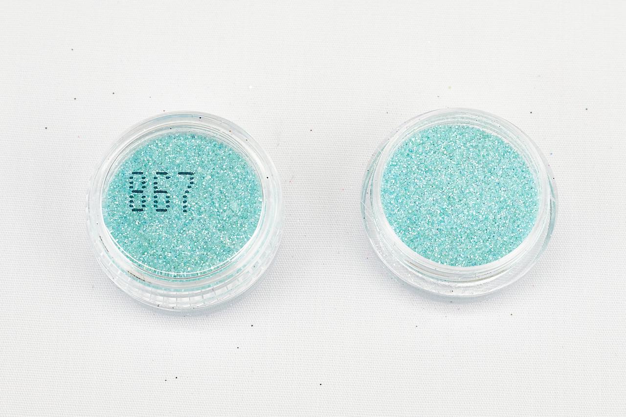 Глітер 867 0,2 мм 1/128 2 мл Райдужний (078671) - фото 2