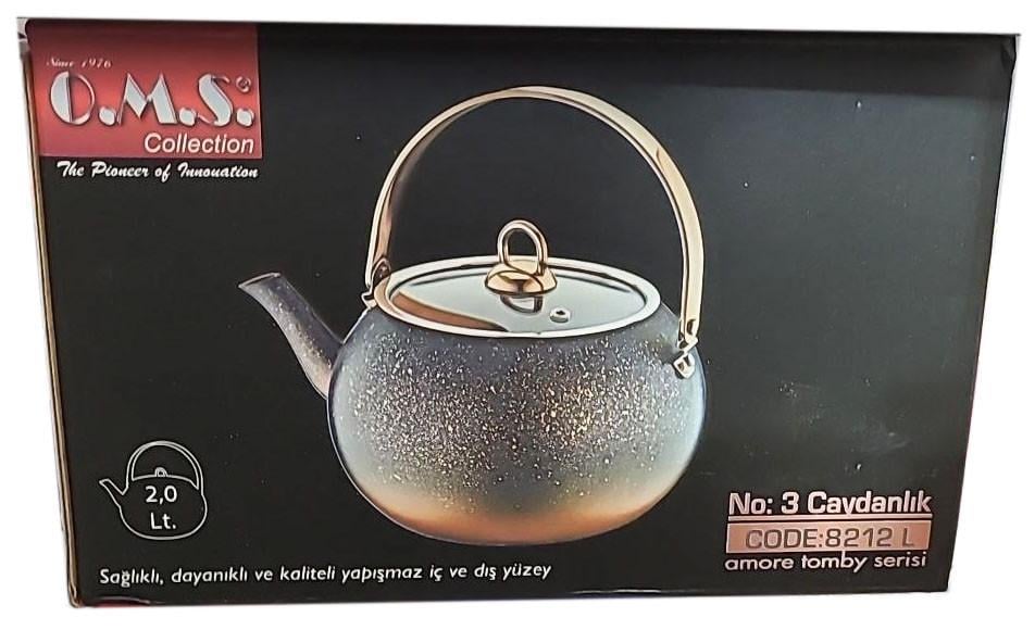 Чайник O.M.S. Collection 8212-L 2 л Чорно-золотий (1936365387) - фото 10 Чайник O.M.S. Collection 8212-L 2 л Чорно-золотий (1936365387) - фото 10