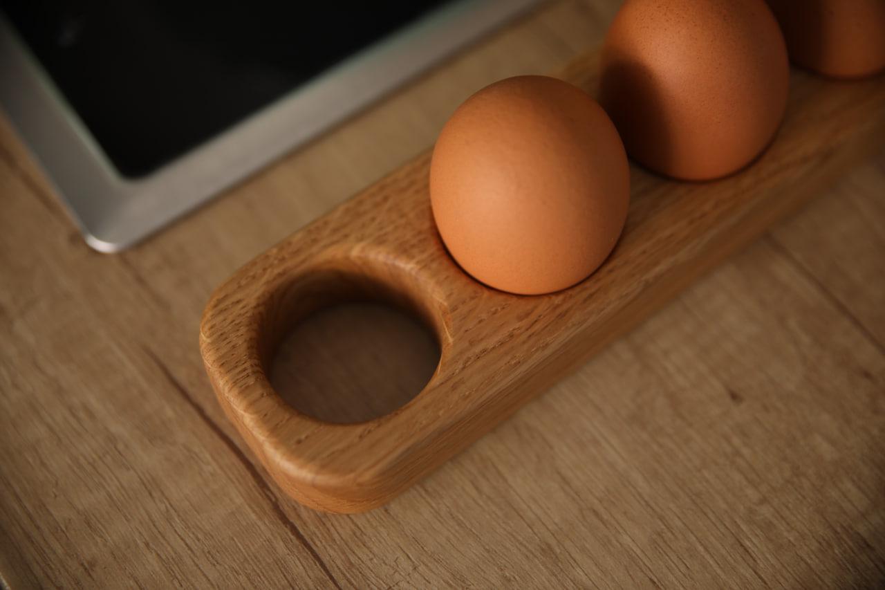 Подставка-рамка деревянная из ясеня на 5 яиц 26х6х2,5 см (WDE-16,1) - фото 6 Подставка-рамка деревянная из ясеня на 5 яиц 26х6х2,5 см (WDE-16,1) - фото 6