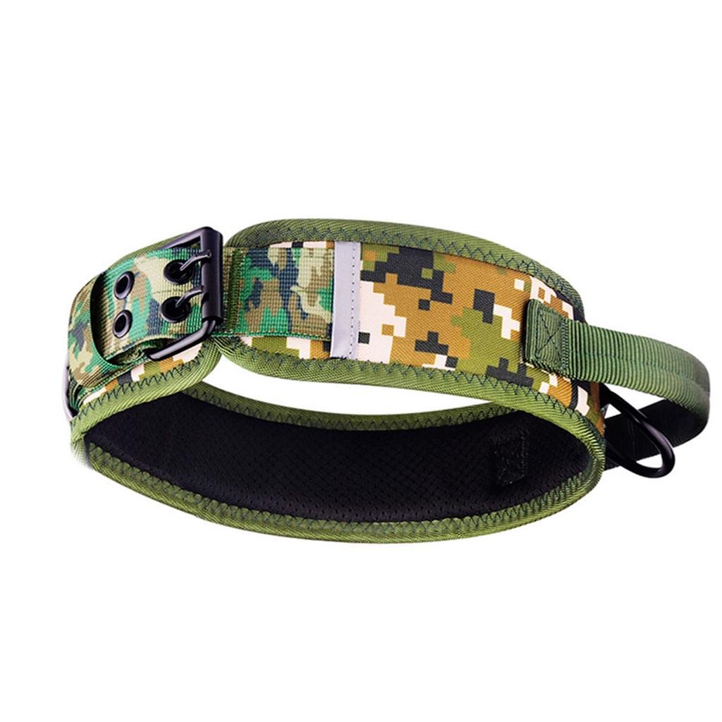 Ошейник для больших собак со светоотражающей лентой L 7х45-55 см Пиксель (25905997)