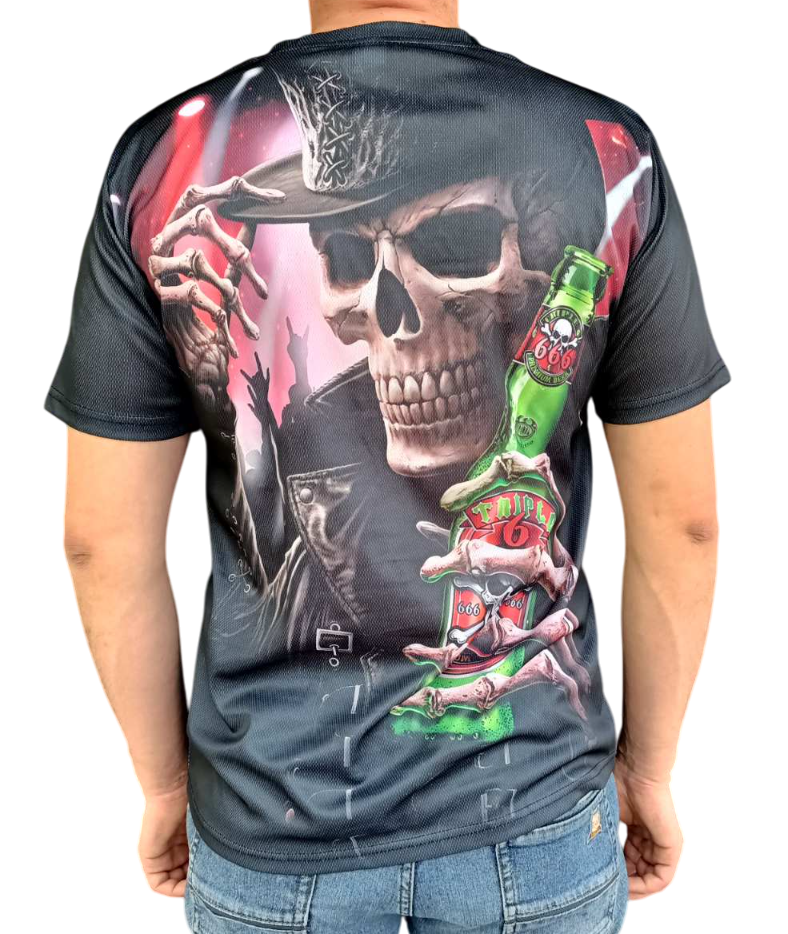 Футболка Скелет с черепом и бутылкой L (545) - фото 2