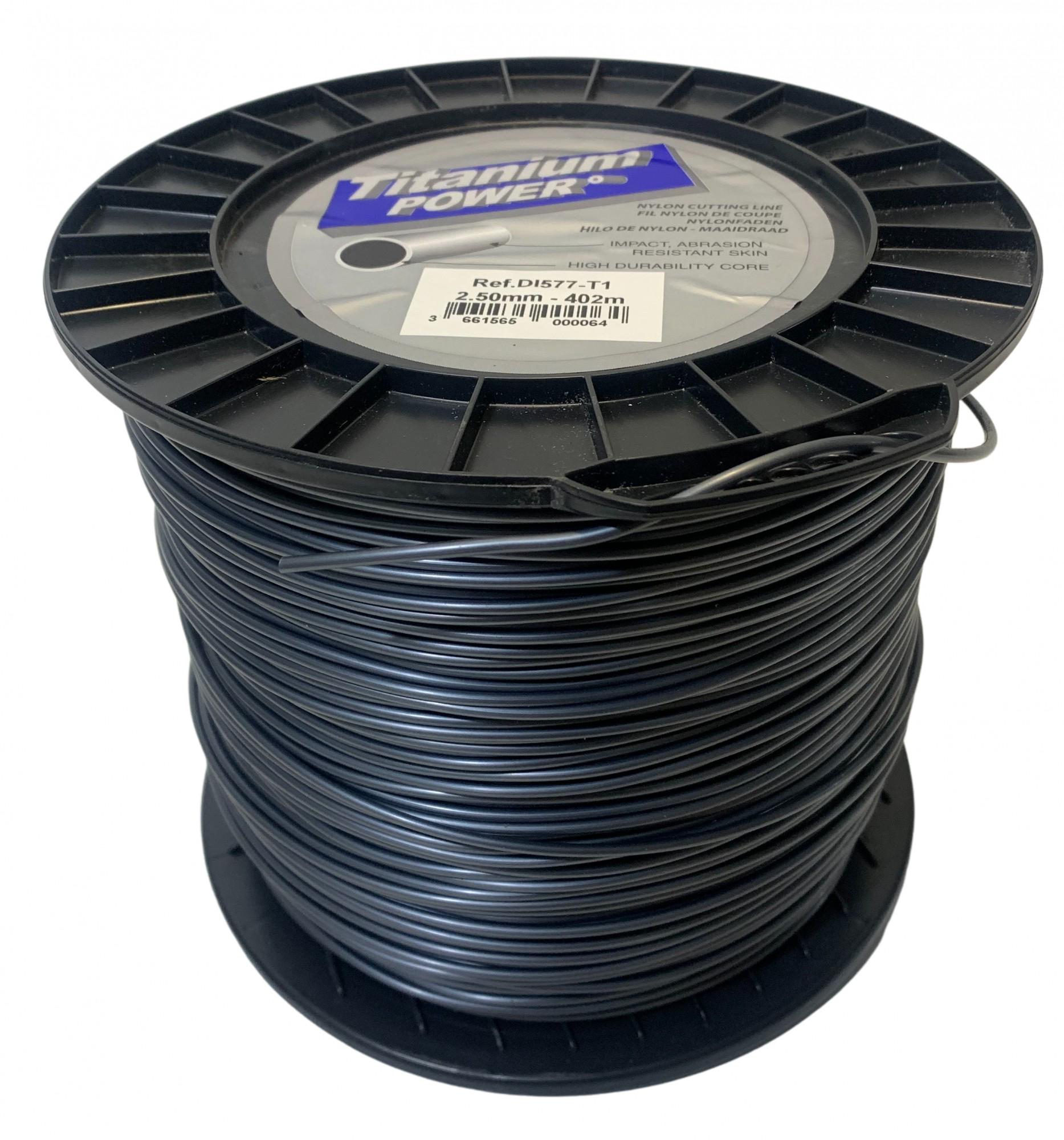 Косильна струна Titanium Power Ø 2,5 мм 402 м кругла (DI577)