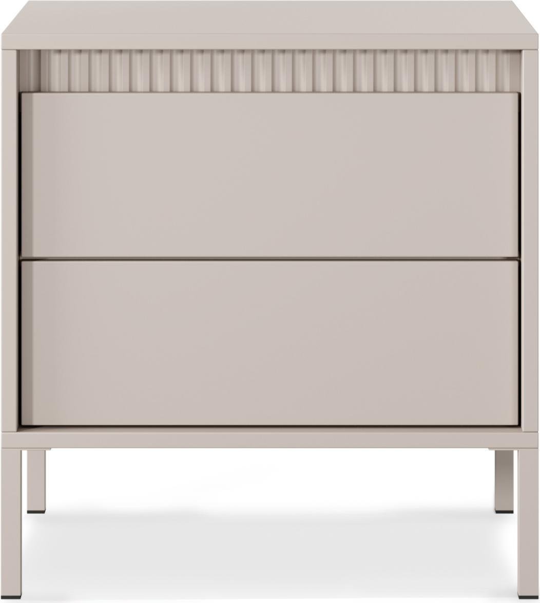 Тумбочка прикроватная Oscar 2 ящика Light beige (16033)