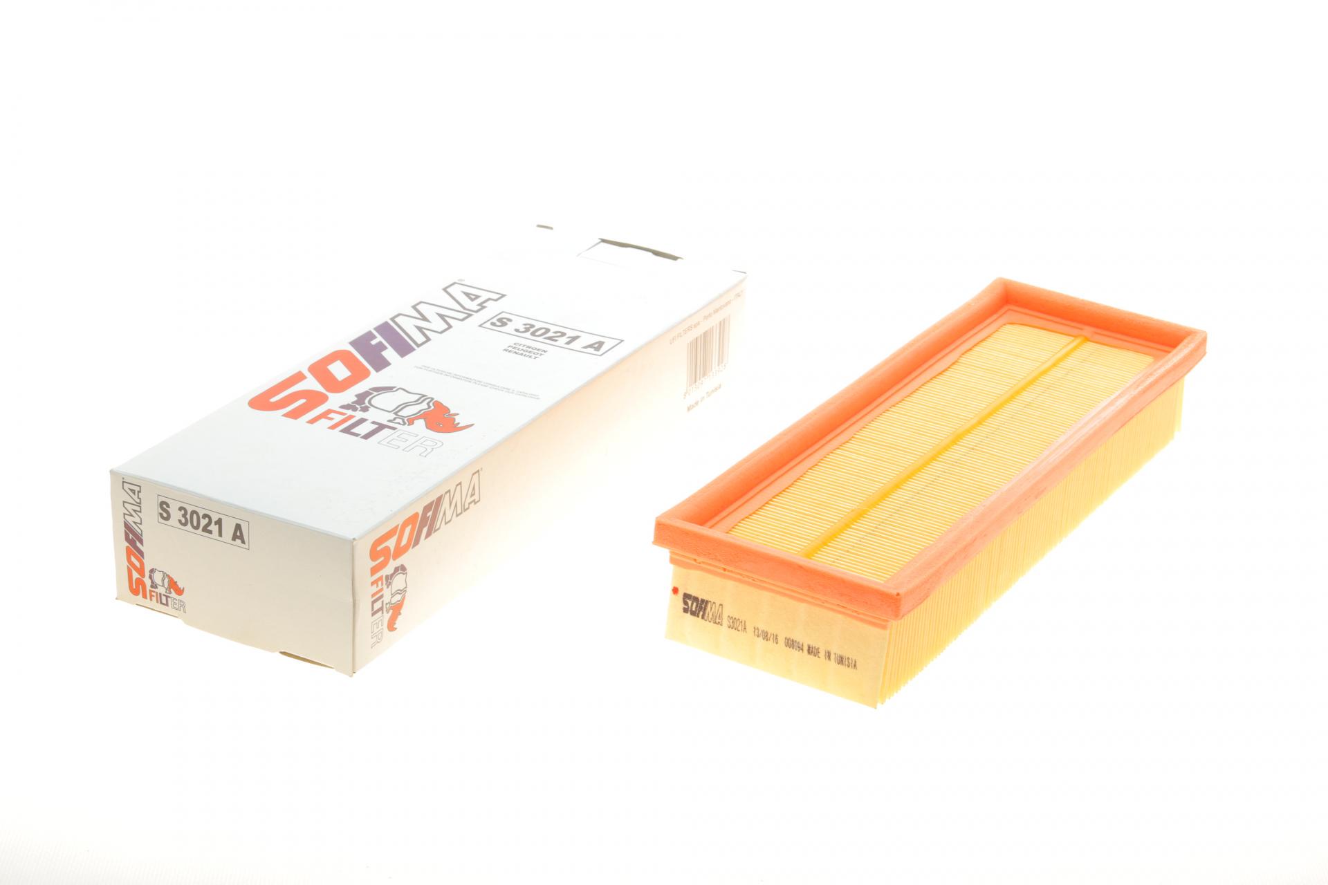 Фільтр повітряний SOFIMA для Renault Kangoo 1,4i/Citroen Berlingo/Peugeot Partner 1,8i 97- (S 3021 A)