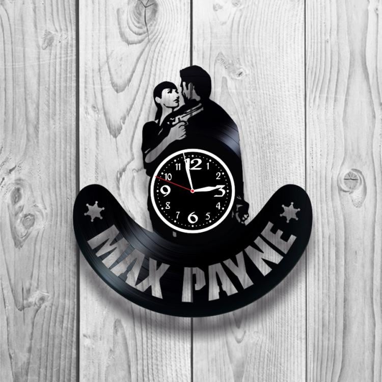 Часы настенные Max Payne 0406 из виниловой пластинки