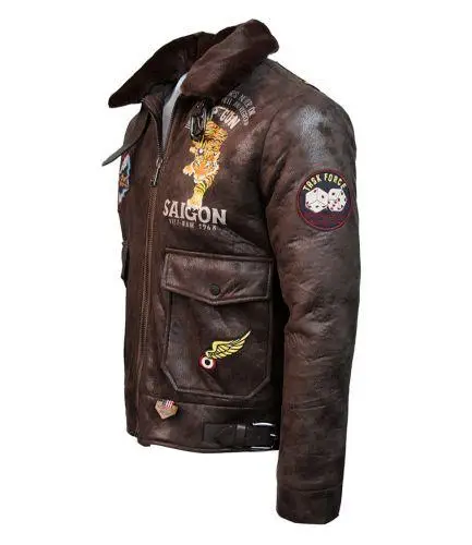 Бомбер Top Gun Victory Vintage Bomber 2XL Brown (TGJ20222XL) - фото 3