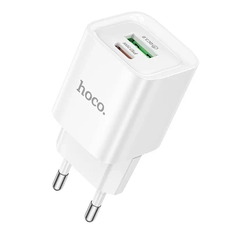 Зарядное устройство сетевое Hoco C147A 1USB-C/1USB PD/QC 20W