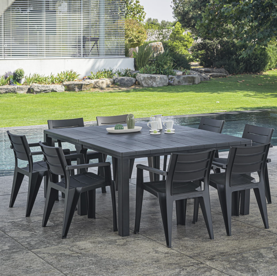 Стілець садовий Keter Julie Dining Chair Графітовий (246188) - фото 4 Стілець садовий Keter Julie Dining Chair Графітовий (246188) - фото 4