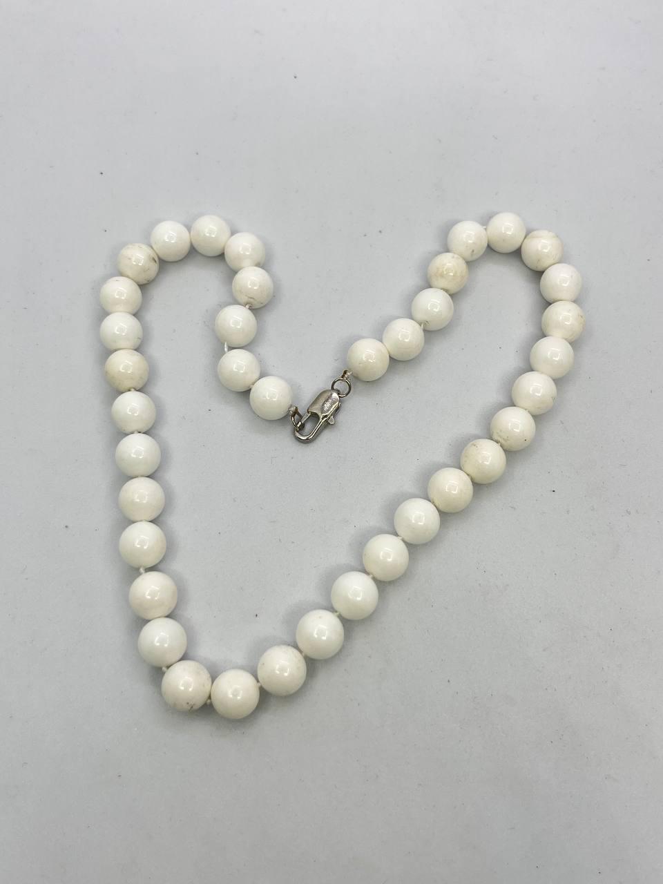 Бусы перламутр 42 см Белый (10461)