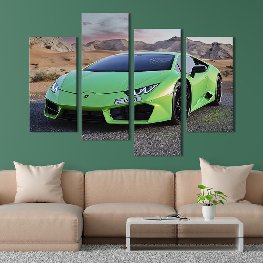 Картина модульная из 4 частей Быстрый Lamborghini Aventador M 89x56 см (125-42)