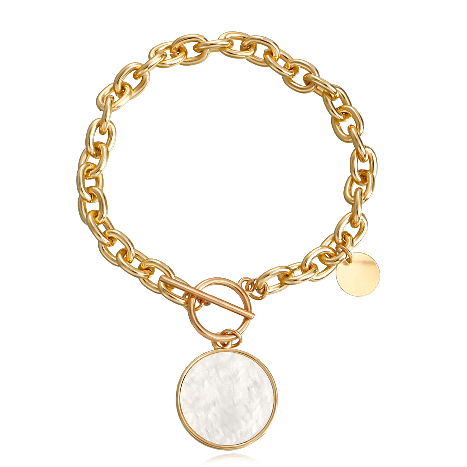 Браслет ланцюжок на руку Коло з камінням Золотистий (70362) Браслет ланцюжок на руку Коло з камінням Золотистий (70362)