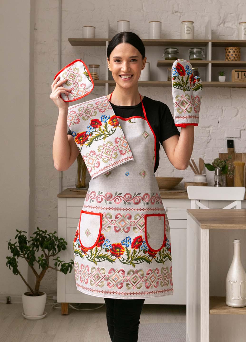 Кухонный набор Серый мак 4 шт. (кнсмк)