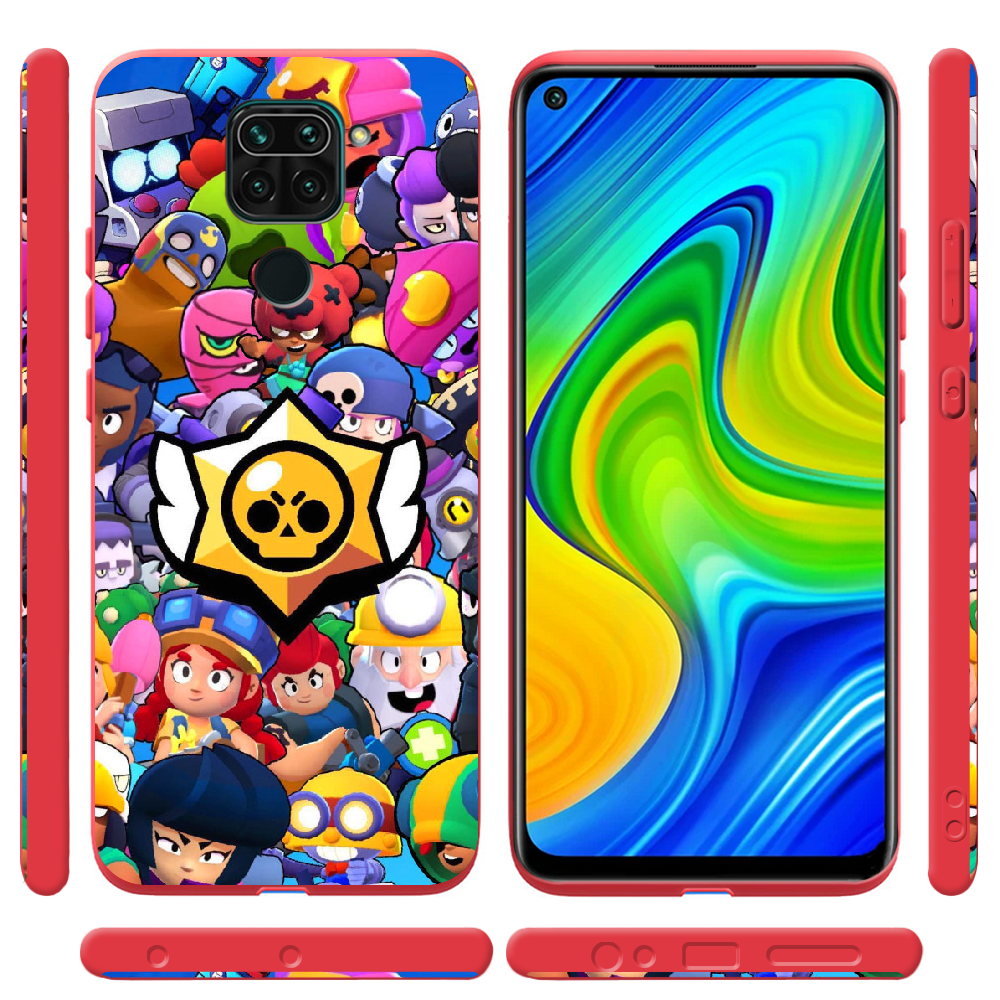 Чехол с рисунком Boxface Xiaomi Redmi Note 9 Brawl Stars Красный силикон (39801-up2389-41193) - фото 2