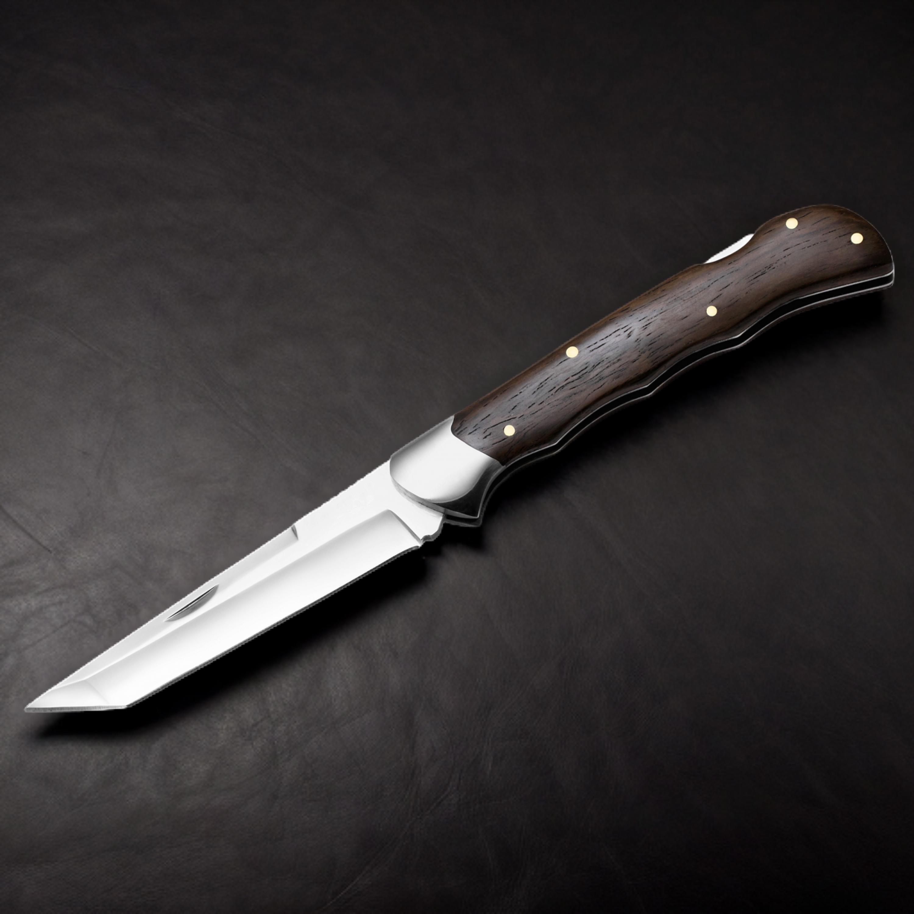 Ніж складаний GW S112 з дерев'яною рукояттю та подовженим лезом Tanto 440С - фото 2 Ніж складаний GW S112 з дерев'яною рукояттю та подовженим лезом Tanto 440С - фото 2