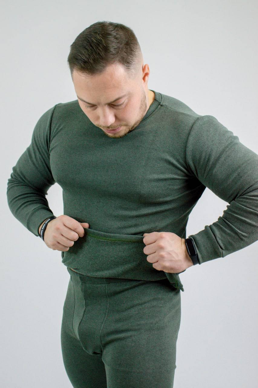Термобілизна Cotton чоловіча M Зелений (13484733)
