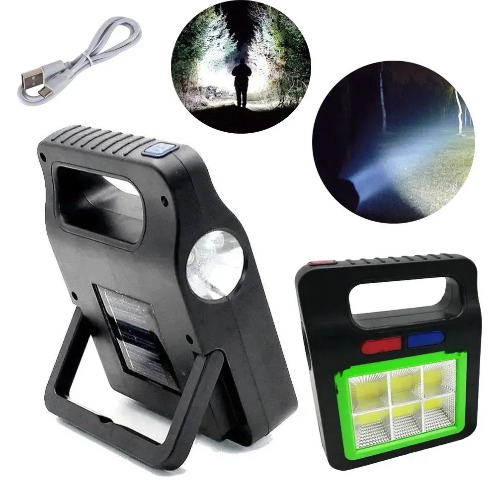 Ліхтар ручний світлодіодний YX-605COB-6 із сонячною панеллю акумуляторний (234568150) - фото 3 Ліхтар ручний світлодіодний YX-605COB-6 із сонячною панеллю акумуляторний (234568150) - фото 3