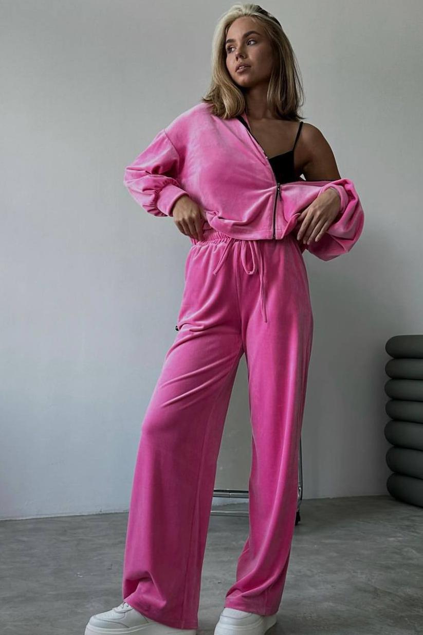 Спортивний костюм жіночий L-XL Рожевий (187069)